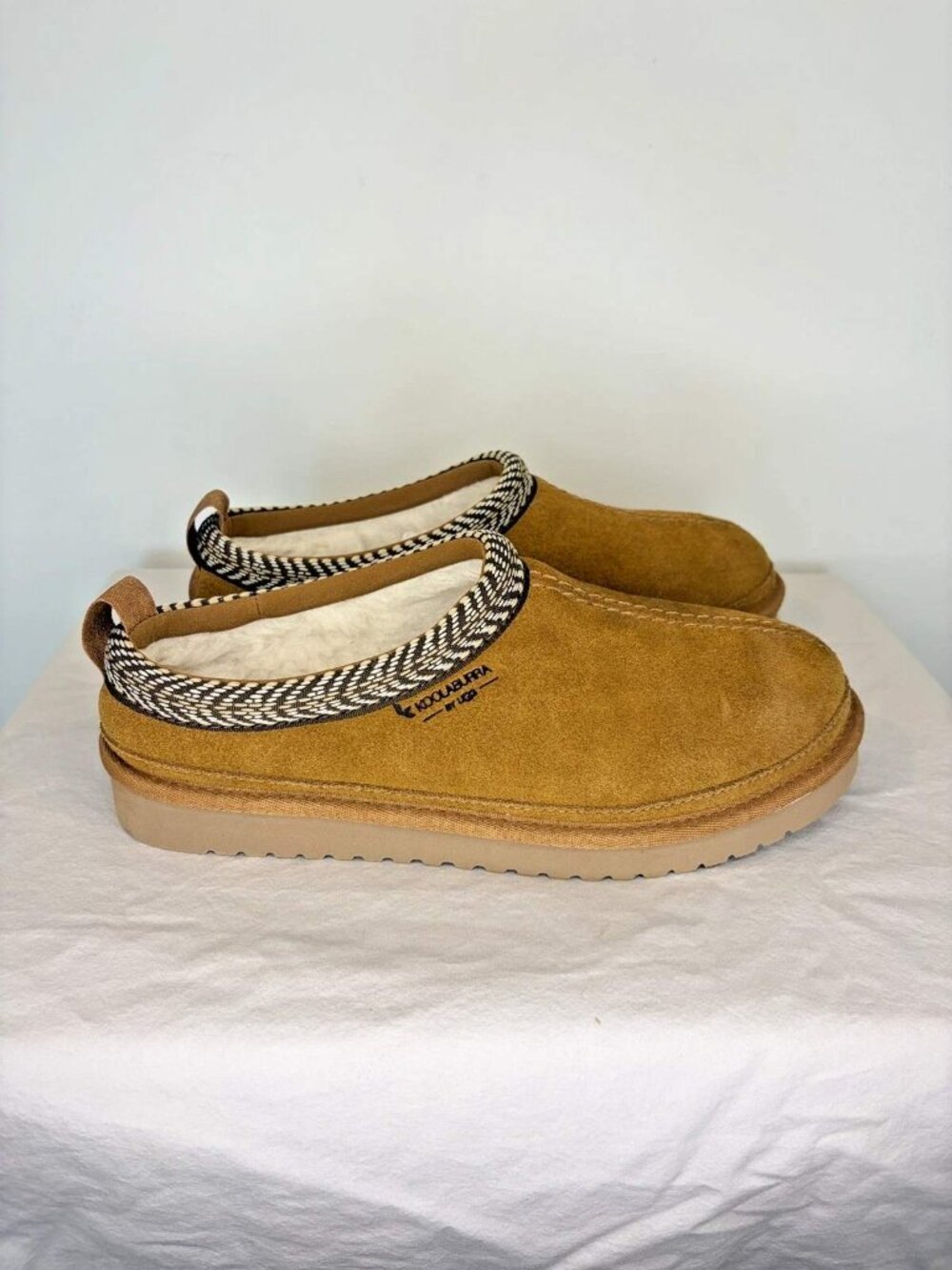 Koolaburra by Ugg Burree Slippers Women's Sz 8 Suede Faux Fur Lining Brown - Picture 5 of 11